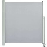 vidaXL Zložljiva stranska tenda za teraso 140x300 cm siva | Shoptok.si