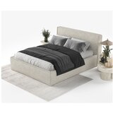 Maison de Rêve Bež tapecirani bračni krevet s prostorom za odlaganje s podnicom 180x200 cm Lounge L – | shoptok.hr