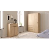 Tvilum Ormar u dekoru hrasta s kliznim vratima u prirodnoj boji 119x200x60 cm Naia – | shoptok.hr
