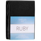 AmeliaHome Plahta s gumom Ruby 160-180x200 cm, crna | shoptok.hr