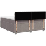  Krevet s oprugama i madracem smeđesivi 200x200 cm od tkanine | shoptok.hr