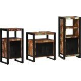  Set namještaja za kupaonicu 3 pcs Čvrsto reciklirano drvo | shoptok.hr
