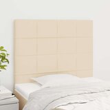  Posteljno vzglavje 2 kosa krem 80x5x78/88 cm blago, (20933653) Cene
