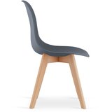  KITO stolica - tamni škriljevci / prirodne noge x 4 | shoptok.hr