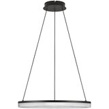 Nova Luce Mat črna aluminijasta LED zatemnitvena viseča svetilka s senčilom iz akrilnega stekla ø 60 cm Lonela – | Shoptok.si