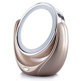  MakeUp dvostrano ogledalo sa LED svetlima, 5x uvećan odraz | shoptok.hr