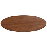 vidaXL Okrogla mizna plošča temno rjava Ø80x1,5 cm trdna hrastovina Cene