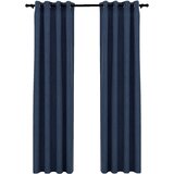 Furnova Zatemnitvene zavese z obročki 2 kosa modre 140x245 cm, (21917563) | Shoptok.si