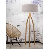 Good&Mojo Stoječa Svetilka Anna, Svetlo Siva, Bambus | Shoptok.si