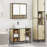 vidaXL 2-dijelni set kupaonskog namještaja boja hrasta sonome drveni | shoptok.hr