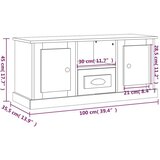 TV ormarić boja betona 100x35 5x45 cm konstruirano drvo | shoptok.hr