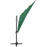  Vrtni suncobran s 4 razine i stupom 250 x 250 cm zeleni | Eponuda.ba
