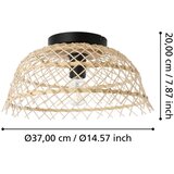 Eglo Ausnby plafonjera E27, 37 cm, ratan/crna, 43831 | shoptok.hr