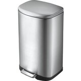 EKO Zbiralnik odpadkov iz nerjavnega jekla s pedalom, prostornina 35 l, VxŠxG 638 x 356 x 336 mm, nedrseč Cene