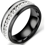  Prsten NO-17164 - Crna / Srebrna / 69mm KP17164 | Shoptok.si