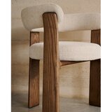 Kave Home Smeđa/bež blagovaonska stolica od čvrste jeseni Granite – | shoptok.hr