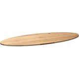 Stolna Mizna plošča 140x60x2 cm trdna hrastovina ovalna, (5000268827) | Shoptok.si