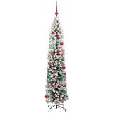 vidaXL Umestno božično drevo Zelena 210 cm PVC in Jeklo in Plastika | Shoptok.si