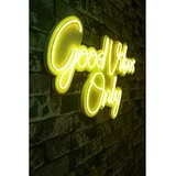 Wallity Good Vibes Only 2 - Yellow Yellow Decorative Plastic Led Lighting