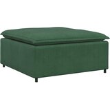  Modularni kauč s podnožjem, tamnozeleni 100x100x48 cm | shoptok.hr