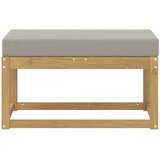  Vanjska stolica klupa s jastukom Bijela 80 x 43 x 45 cm | Eponuda.com