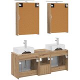  Set ormarića za kupaonicu 5 pcs Hrast artisan Konstruirano drvo | shoptok.hr