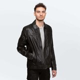 Cameleon Usnjene jakne & Sintetične jakne Men's Leather Jacket Richard Black Črna | Shoptok.si