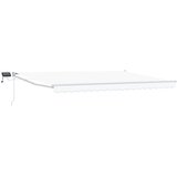 Ručna zlačivna tenda s LED diodama Bijeli 4 5 × 3 m - Bijeli Bijeli 4 5 × 3 m | shoptok.hr