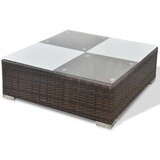  Vrtna sedežna garnitura 5-delna z blazinami poli ratan rjava, (20668066) | Shoptok.si