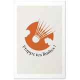  Plakat - Shuttlecock Against the Orange Sun 60x90 Bez okvira s margom | shoptok.hr