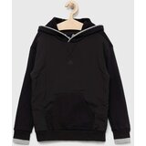 Adidas Dječja dukserica U FLEECE HD boja: crna, s kapuljačom, glatka | shoptok.hr