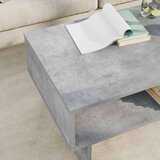  Klubska miza Betonsko siva 80 x 46 x 35 cm Konstruiran les, (5000120372) | Shoptok.si