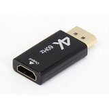 E-green Adapter DisplayPort 1.4 (M) - HDMI 2.0 (F) crni