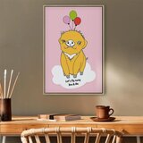  Slika - Soaring Pig (1 Part) Vertical 40x60 U prirodnom drvenom okviru | shoptok.hr