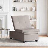  Krevet-sofa na razvlačenje Sivo-smeđa 194 x 50 x 82 cm tkanina | Eponuda.com