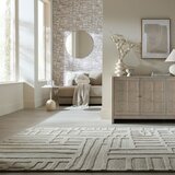 Flair Rugs Sivo-bež ročno tkana volnena preproga 140x200 cm Elva – | Shoptok.si