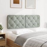  Jastuk za uzglavlje svjetlosivi 137 cm baršunasti | shoptok.hr
