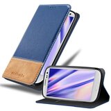 Cadorabo Case, združljiv s Samsungom v temno modro rjavi barvi - zaščitni pokrov z magnetnim zapiranjem, stoječo funkcijo in režo za kartico, (20587266) Cene