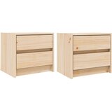  The Living Store Nočna omarica 2 kosa 40x31x35,5 cm trdna borovina - Nočna Omarica, (21499578) | Shoptok.si