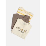 Reserved Pamučna majica 3 kom - krem | shoptok.hr