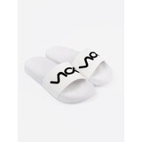 Shelvt White flip-flops with inscription | shoptok.hr