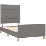  Okvir za krevet bez madraca tamnosivi 90x190 cm od tkanine | shoptok.hr