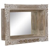 Ixia Stensko ogledalo z lesenim okvirjem 61x38 cm – | Shoptok.si