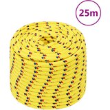 vidaXL Vrv za čoln rumena 12 mm 25 m polipropilen cene