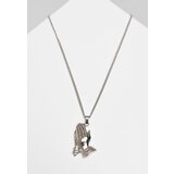 Urban Classics Pray Hands Necklace - Silver Color | shoptok.hr
