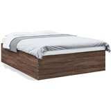  Okvir za krevet smeđi hrast 150 x 200 cm konstruirano drvo Cijene