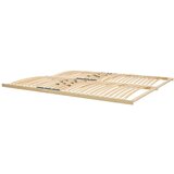 noo.ma Črna jeklena zakonska postelja brez vzglavja/z ogrodjem za baldahin z letvenim dnom 180x200 cm Eton – | Shoptok.si