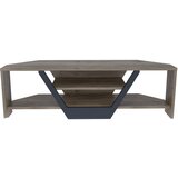 Hanah home TV polica Sares Walnut Black Cene