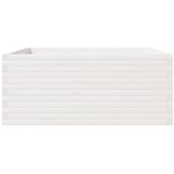  Vrtna sadilica bijela 110x110x49,5 cm od masivne borovine | Eponuda.com
