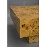 Dutchbone Klubska mizica v orehovem dekorju v naravni barvi 90x90 cm Quinn – | Shoptok.si